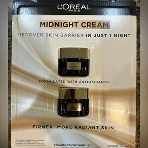 LOREAL Midnight Cream Duo Full SZ TRENDING Highly Recommend 1.7 Oz x 2 = 96g